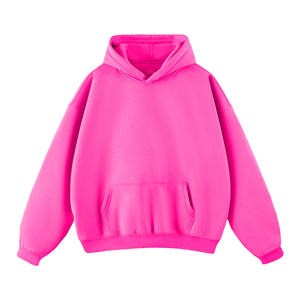 Sudadera con capucha de gran tamaño de lana de algodón 400gsm de lujo personalizada para hombres, sudadera informal en blanco con hombros pesados para hombres - Product Image 1