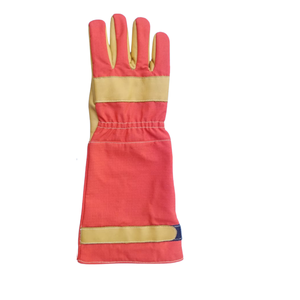 Fabricante cuero de vaca reforzado Palma brazalete de seguridad impermeable guantes de trabajo resistente al calor pulgar características soldadura Cocina - Product Image 3