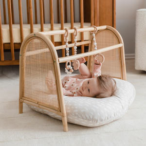 Tapis de jeu pour bébé en rotin, qualité supérieure, tapis d'éveil pour activités intérieures, tapis de jeu naturels pour enfants - Product Image 6