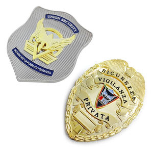 Badge d'investigation de l'Association nationale des pompiers, logo personnalisé en usine, 3D, protection incendie, support en métal électro-plaqué, sécurité - Product Image 6