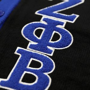 Maglione Cardigan da donna all'ingrosso Zeta Phi Beta maglia nera personalizzata ricamata stile di vita greco fornitore di fabbrica - Product Image 4