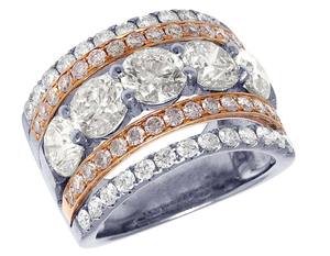 Custom Iced Out S925 Sterling <b>Silver</b> With Moissanite Round Diamond Band <b>Ring</b> For <b>Men</b> Hip Hop Jewelry - Product Image 1