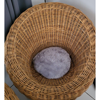 Ensemble de meubles en rotin naturel fabriqué à la main fauteuil rond et table basse pour la vie à la maison pour villa ou parc Style design asiatique