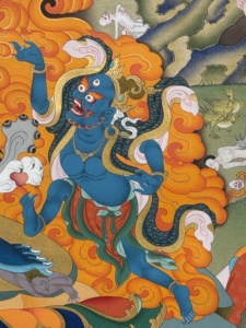 Thangka pintado a mano: Guru Senge Dradog - el <span class=keywords><strong>rugido</strong></span> del <span class=keywords><strong>león</strong></span> de Padmasambhava - Product Image 6