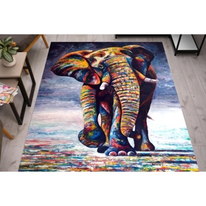 Alfombras con Estampado de Elefantes, Alfombra de Entrada, Abstracta, Animal, Salón, Personalizada, Impresa en 3D, Alfombra Suave No Tejida - Product Image 1