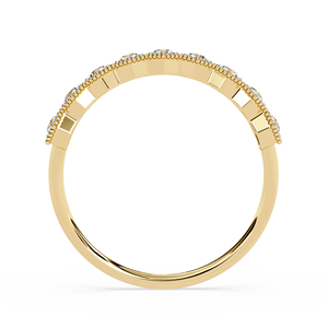 Bague de fiançailles et de mariage minimaliste en or blanc 18 carats et 14 carats avec diamant naturel pour femme, bijou élégant, cadeau - Product Image 6