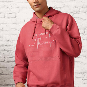 เสื้อฮู้ดดี้ผู้ชายทรงโอเวอร์ไซส์ แขนยาว ผ้าคอตตอนผสม สไตล์ลำลอง แฟชั่นสตรีทแวร์ - Product Image 3