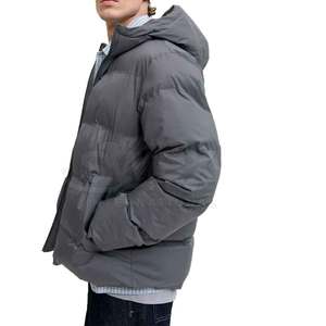 OEM personalizado hombres acolchado mate poliéster burbuja chaqueta de invierno al por mayor de calidad superior logotipo personalizado burbuja chaqueta de invierno - Product Image 5