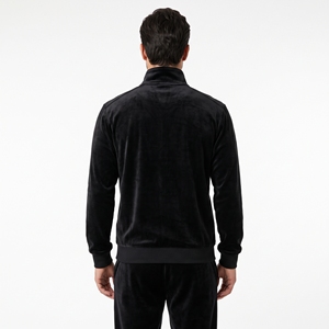 Men Lightweight <b>Velour</b> <b>Tracksuit</b> Zip up Jacket Jogger Set Soft Touch Elastic Waist Casual Sportswear Custom Logo OEM ODM - Product Image 3