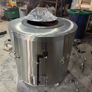 Heavy-Duty Commercial <b>Gas</b> Tandoor Durable Round Stainless Steel with Fast Heating Burner for Restaurants and Catering - Product Image 3