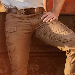 Pantalones Cargo Urban Ready para Hombre, 100% Algodón, Ligeros, Transpirables, Ecológicos, Diseño con Bolsillos Utilitarios, Tela Cómoda - Product Image 6