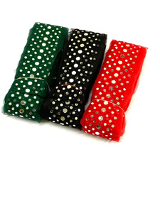 ผ้าลูกไม้ปักลายดอกไม้สีสันสดใสคุณภาพสูงแบบกำหนดเอง  ขายดีสำหรับเสื้อผ้า รองเท้า และกระเป๋า - Product Image 2