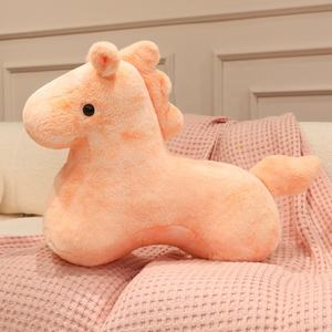 Coussin en peluche en forme de cheval arc-en-ciel, oreiller en peluche coloré en forme de cheval, décoration de la maison, mascotte de l'année du cheval - Product Image 6