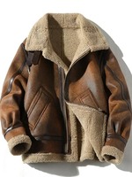 Veste en cuir haut de gamme Plus velours épaississement mode grande taille kaki homme PU veste hommes automne hiver épaississement