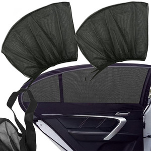 มุ้งกันยุงติดกระจกรถยนต์ 2 ชิ้น ป้องกันลมและแมลง - Product Image 1
