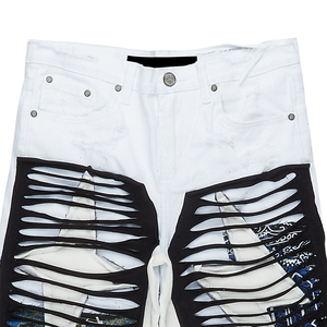 Streetwear Custom Patches Logo <b>Men</b> Denim <b>Shorts</b> With Custom Embossed Design <b>Shorts</b> Distressed <b>Shorts</b> Denim <b>Camo</b> <b>Shorts</b> 2025 - Product Image 2