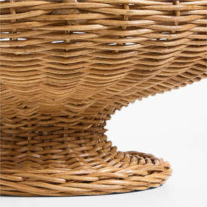 Cuenco central de ratán marrón tejido a mano-Diseño Alford, decoración moderna 2025 | Regalo de inauguración de la casa al por mayor de Tienphong - Product Image 4