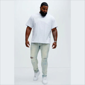 Las camisetas 100% de algodón más vendidas para hombre, Camiseta con cuello redondo y hombros caídos, Lose Fit, logotipo personalizable, High Street OEM - Product Image 6