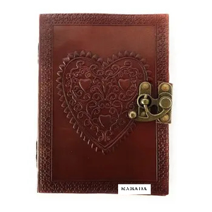 Vintage Leather <b>Journal</b> Bound With Lock for Men Women Lined Paper Handmade Notebook Writing in Diary - Product Image 6