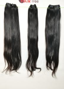 ผมมนุษย์ดิบแบบไม่ผ่านกระบวนการ มัดเป็นช่อ ผมตรง ดูเป็นธรรมชาติ จัดเรียงเกล็ดผมอย่างดี สีดำแบบอินเดีย สำหรับผู้หญิง ผมบริสุทธิ์จากผู้ขายโดยตรง สำหรับต่อผม - Product Image 4