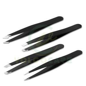 Pinzas profesionales de acero inoxidable de la mejor calidad para cejas en un estilo único disponible en todos los colores y tamaños - Product Image 1