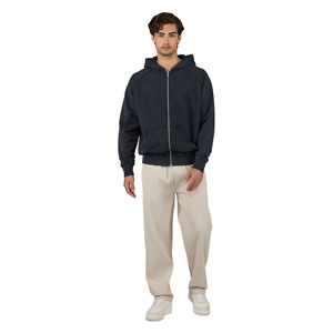 Sweat à capuche zippé de haute qualité pour hommes 420 Gsm poids lourd goutte épaule sweat à capuche zippé broderie personnalisée - Product Image 2