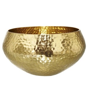 Customized Gold Cast Metal Serving Bowl Durable Table Centerpiece for Home Hotels Salad & <b>Snacks</b> Mixed Serving Bowl - Product Image 5
