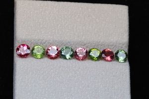 Piedra Preciosa de Turmalina Natural de 3 mm, Facetada, Suelta, Forma Redonda, Gemas de Turmalina Multifacéticas, Piedra de Primera Calidad para Joyería - Product Image 5