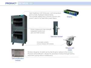 Armoire de séchage <span class=keywords><strong>d</strong></span>éshumidifiante à haute efficacité pour les semi-conducteurs, 240L, 1%-10% HR, adaptée aux domaines électronique/médical/énergies renouvelables - Product Image 5