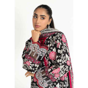 IUSTKSD-2052 Conjunto Casual de Verano de 3 Piezas con Estampado y Detalles Bordados para Damas de Oficina - Product Image 3