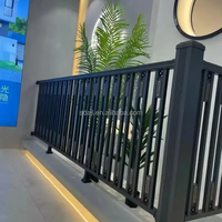 Rampe de balcon moderne en alliage d'aluminium, garde-corps extérieur pour escalier, pour villas et hôtels