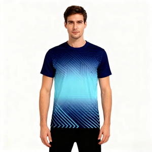 Camiseta Deportiva de Manga Corta para Hombre con Logotipo Personalizado, Secado Rápido, Transpirable, para Fitness, Running, Entrenamiento, de Alta Calidad, para Verano - Product Image 4