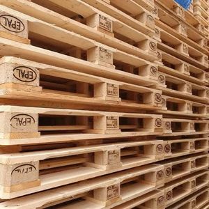 Paletas de Madera Euro EPAL Nuevas y Resistentes en Oferta, Entrada de 2 y 4 Vías para Transporte en Almacén y Exportación - Product Image 1