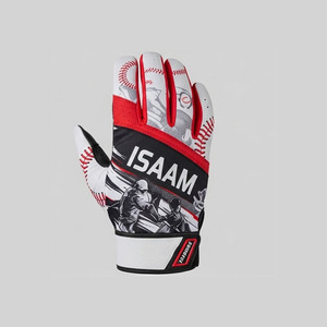 Gants de frappe de baseball en cuir de qualité supérieure respirants confortables avec matériau absorbant les chocs longueur du poignet pour le cyclisme sportif - Product Image 1