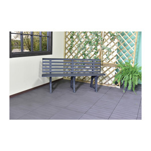 Panchina 'Isotta' Antracite 148x56 cm H 75 cm - Product Image 1