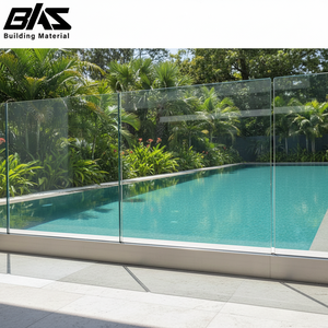 Système de balustrade en verre trempé avec profilé en U en aluminium, balustrade sans cadre, pour villa, balcon, <span class=keywords><strong>escalier</strong></span>, usage commercial extérieur - Product Image 2