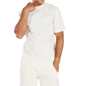 เซ็ตกางเกงขาสั้นและเสื้อยืดผ้าฝ้าย100% ผ้าเทอร์รี่เซต2ชั้นขนาดใหญ่พิเศษโลโก้ออกแบบได้ตามต้องการ - Product Image 4