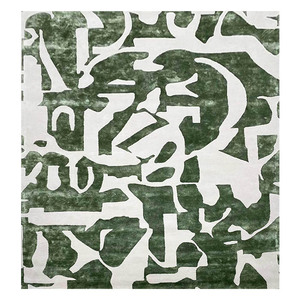 Teintures végétales écologiques Laine Bambou Viscose Tencel Peluche Soie de luxe Toutes conceptions Couleurs Tapis Tailles Fait à la main Ignifuge - Product Image 2
