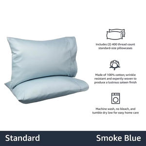 Nouvelles taies d'oreiller en microfibre brossée unie, super douces et confortables, résistantes aux plis, à la décoloration et aux taches, avec fermeture à enveloppe, housse de coussin de lit - Product Image 2