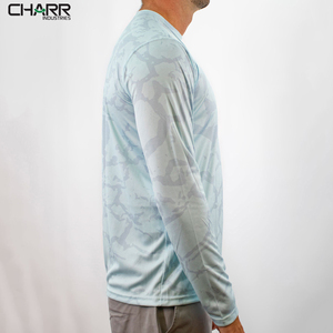 Camisas de pesca de verano hechas a medida de alta calidad para hombre OEM nuevo diseño transpirable algodón poliéster secado rápido logotipo largo personalizado - Product Image 5