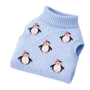 Penguin Print Dog Sweater Warm Winter Pet Pullover Soft <b>Knitted</b> Dog Clothing Cute <b>Animal</b> <b>Pattern</b> Cozy Wear - Product Image 6