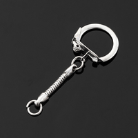 Chaînes serpent DIY pour porte-clés, fermoirs en D, attaches rapides et anneaux de jonction pour porte-clés serpent