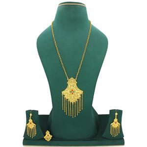 Gold Plated Trendy Brass Arabic <b>Jewelry</b> <b>Sets</b> With Earrings, Perfect Collection for Ramadan, Bridal <b>Indian</b> Dubai <b>Jewelry</b> - Product Image 6