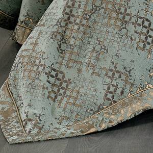 ชุดเครื่องนอนกูซิด ANNA 4 ชิ้น สีเทอร์ควอยซ์ ผ้าเชนิลล์ 100% ลายทอคลาสสิก ย้อมเส้นด้าย ซักได้ ป้องกันไรฝุ่น ขนาดคิงไซส์ สำหรับใช้ในบ้าน - Product Image 5