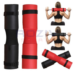 Coussin de squat réglable respirant antidérapant robuste en tissu nylon pour la musculation en salle de sport avec support de cou et d'épaule en caoutchouc à boucle et crochet - Product Image 4