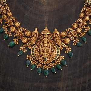 Wedding-Ready Antique Gold <b>Necklace</b> 181296 - Product Image 5
