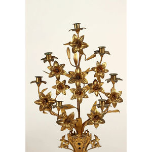 Top tendance ensemble 2 bougeoir de noël coulé couleur or bien poli à la main ameublement décoratif pour la maison meilleure vente bas - Product Image 5