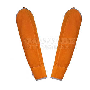 Manchons de bras en cuir de protection pour le soudage des manchons de soudage en cuir de vachette fendu résistants aux étincelles de chaleur - Product Image 1