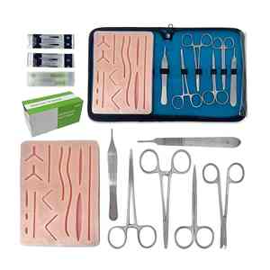 Kit de pratique de suture pour étudiants en médecine tout-en-un, anatomie et biologie, bloc d'alimentation manuel avec 2 ans de garantie, vente en gros - Product Image 1