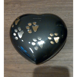 Urnas DE RECUERDO DE Metal con forma de corazón de diseño clásico para cenizas, urna conmemorativa, contenedor de Color azul, tarro para adultos y bebés - Product Image 6